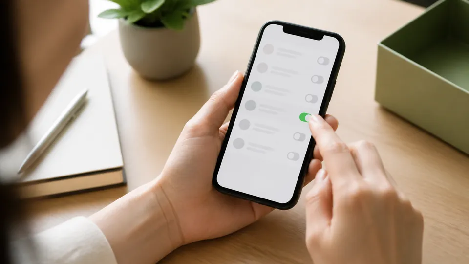 iPhoneの共有候補に関する設定を切り替える手元