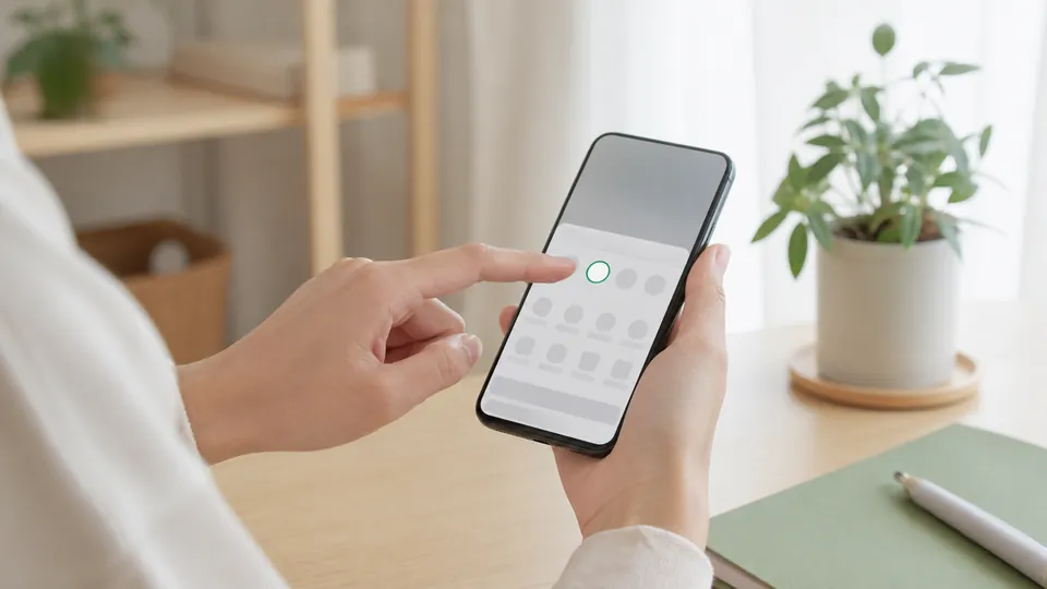 LINEで誤送信しないよう共有先の相手を確認してから選ぶ手元