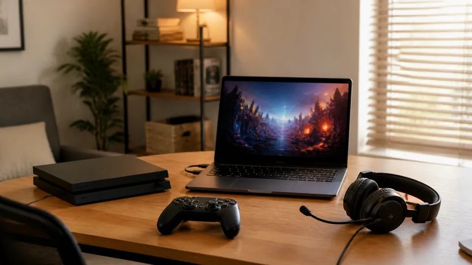 PS4のゲーム画面をパソコン経由で友人へ配信するデスク環境