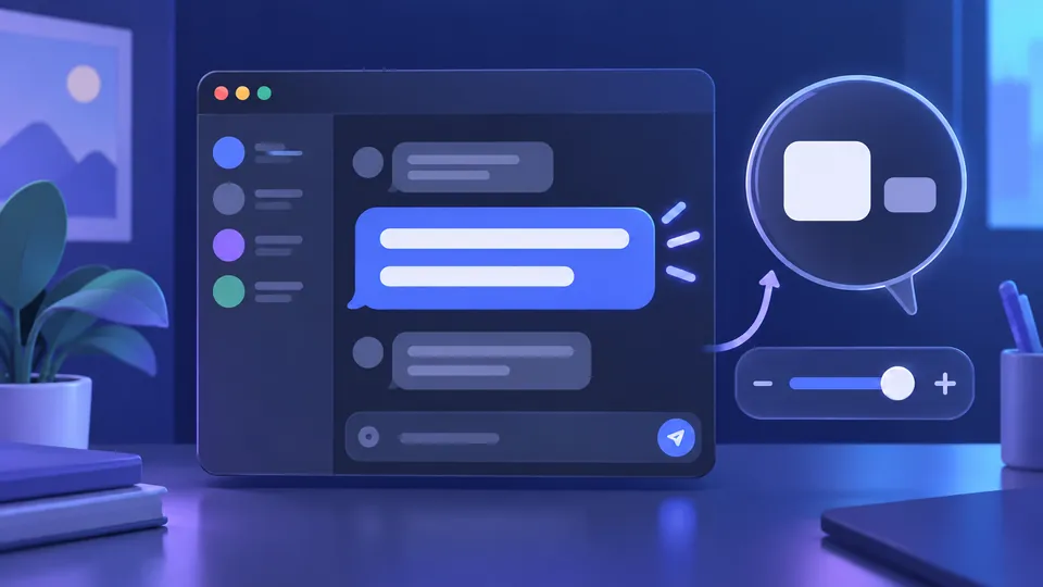 Discordで文字を大きくする投稿と表示設定を解説するイメージ