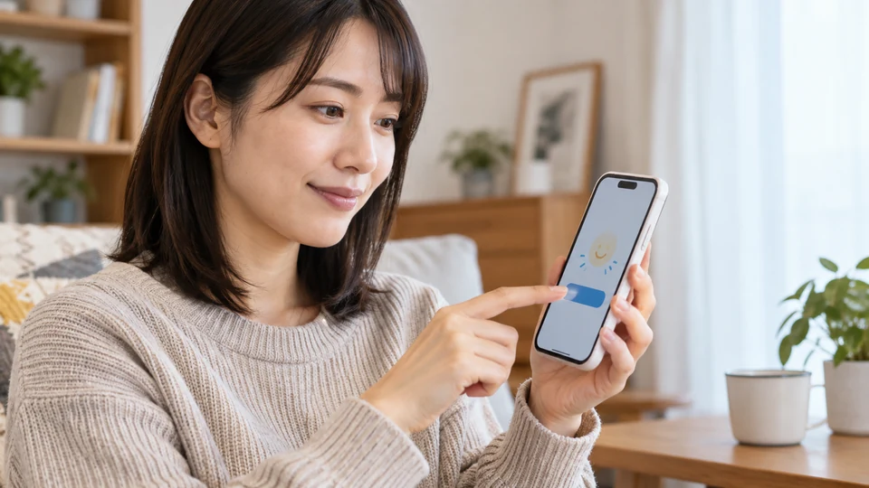 購入前の確認設定を見直して誤購入を防ぐ様子